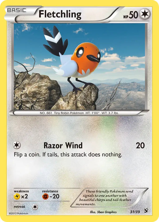 Fletchling (31/39) [XY: Kalos Starter Set] - Pokemon Single