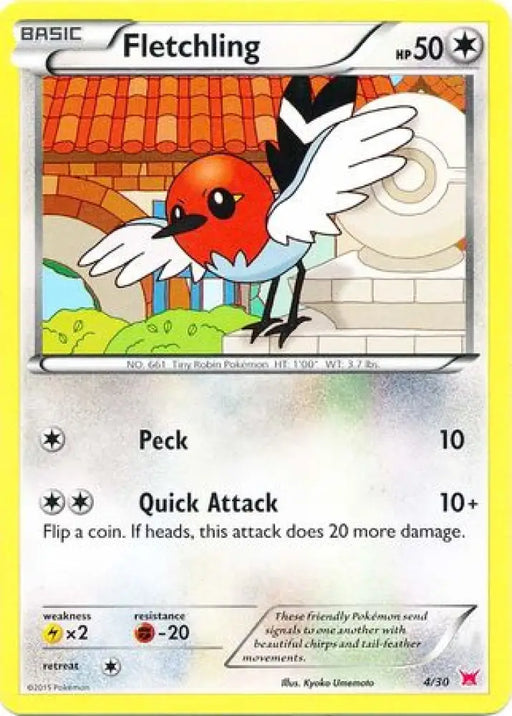 Fletchling (4/30) [XY: Trainer Kit 2 - Latias] - Pokemon Single