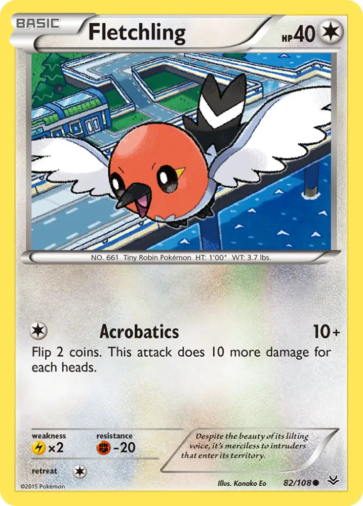 Fletchling (82/108) [XY: Roaring Skies] - Pokemon Single