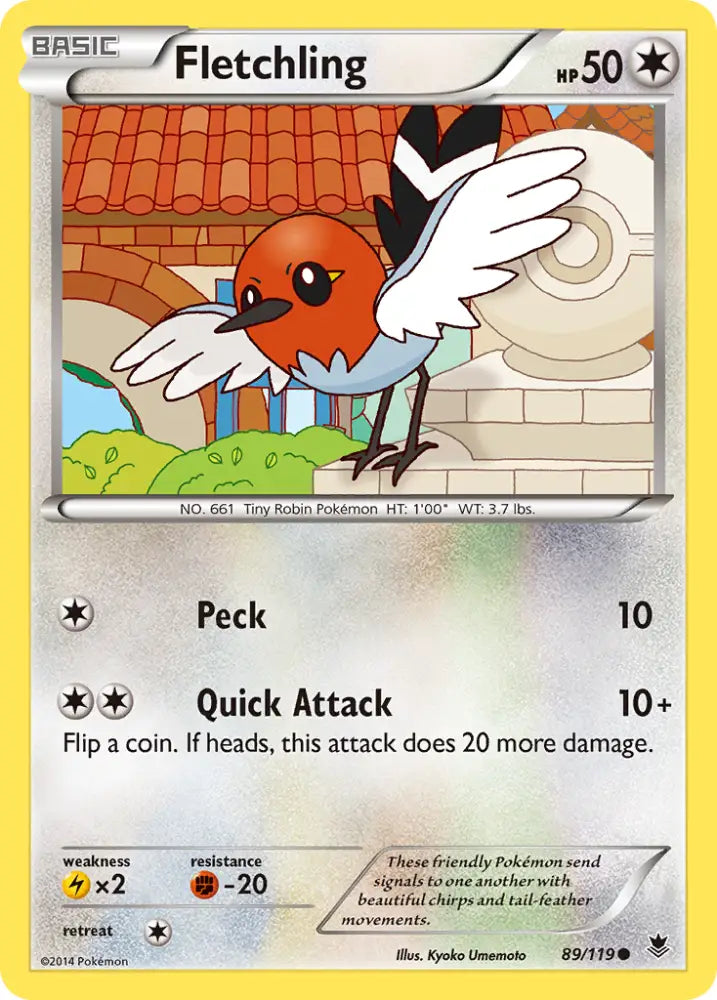 Fletchling (89/119) [XY: Phantom Forces] - Pokemon Single