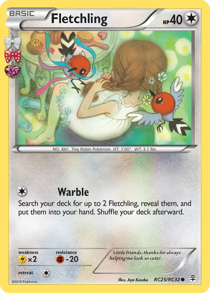 Fletchling (RC25/RC32) [XY: Generations] - Pokemon Single