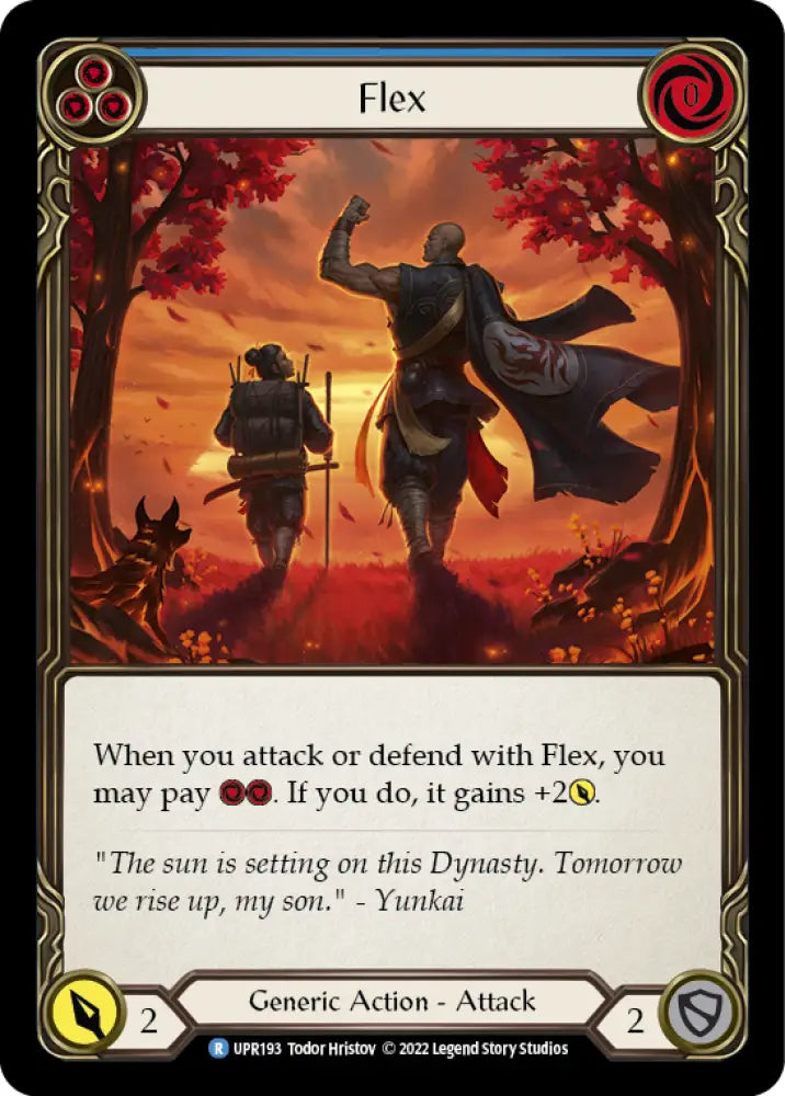 Flex (Blue) [Uprising] Rainbow Foil - Flesh And Blood Single