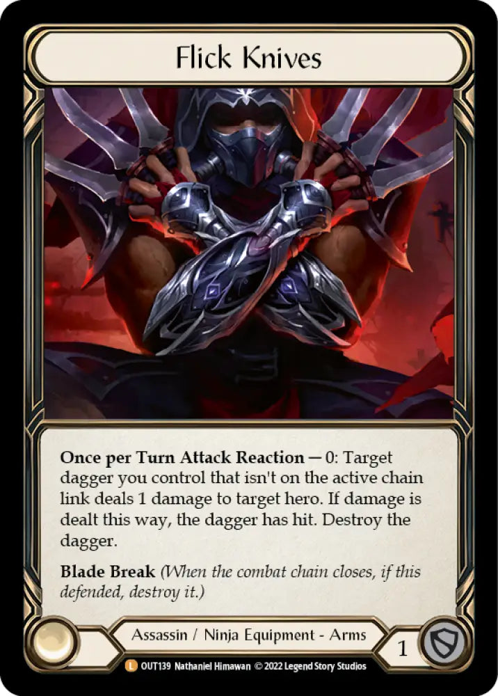 Flick Knives [Outsiders] Rainbow Foil - Flesh And Blood Single