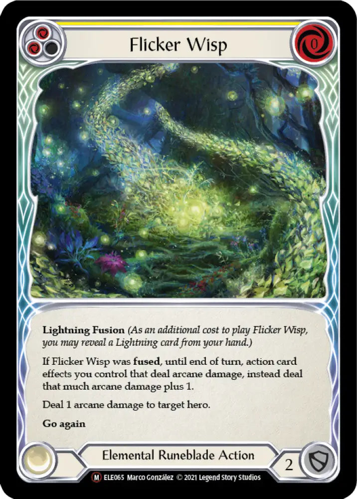 Flicker Wisp [Tales of Aria Unlimited] Unlimited Rainbow Foil - Flesh And Blood Single