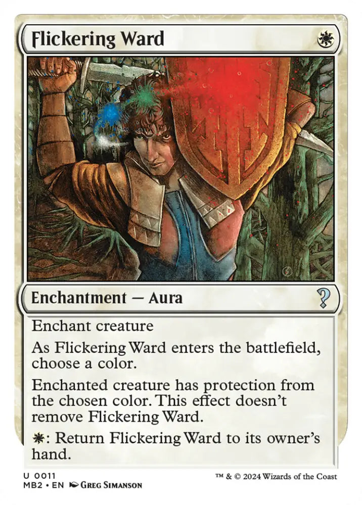 Flickering Ward (White Border) [Mystery Booster 2] - MTG Single