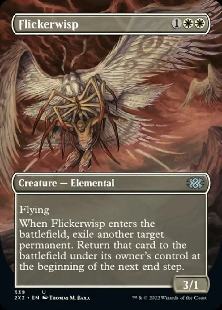 Flickerwisp (Borderless Alternate Art) [Double Masters 2022] - MTG Single