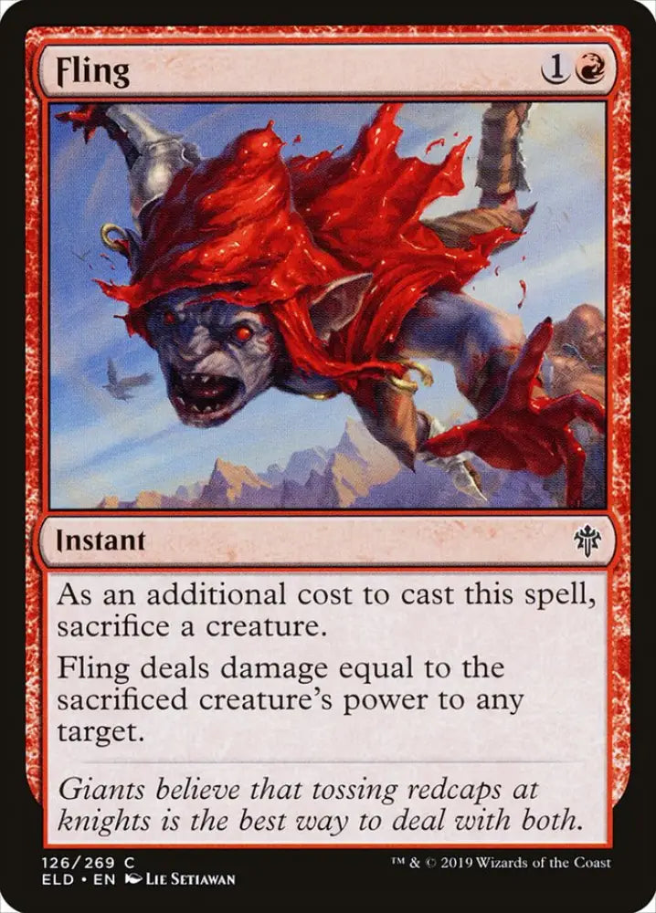 Fling [Throne of Eldraine] - MTG Single