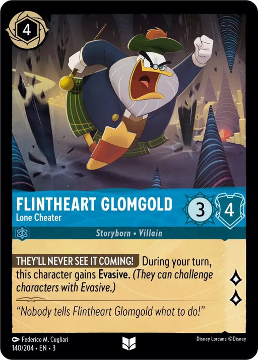 Flintheart Glomgold - Lone Cheater (140/204) [Into the Inklands] - Lorcana Single