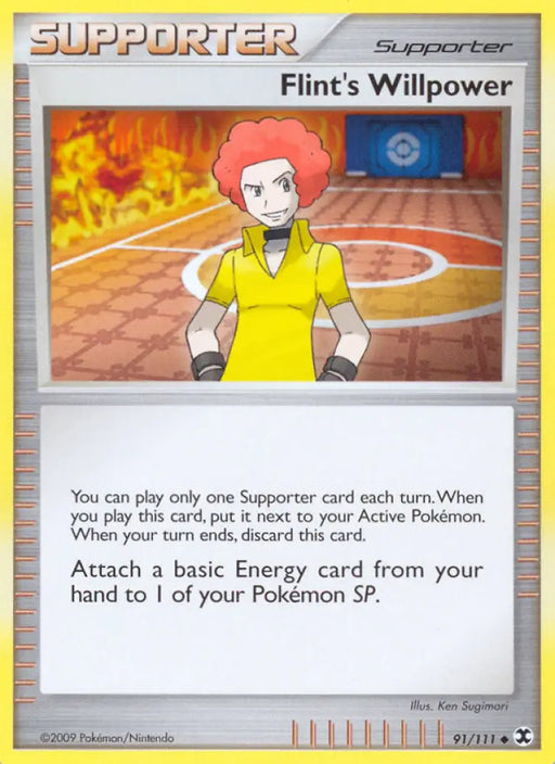 Flint’s Willpower (91/111) [Platinum: Rising Rivals] - Pokemon Single