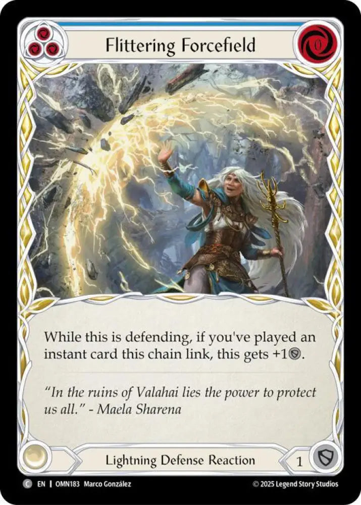 Flittering Forcefield (Blue) (OMN183) [Omens of the Third Age]
