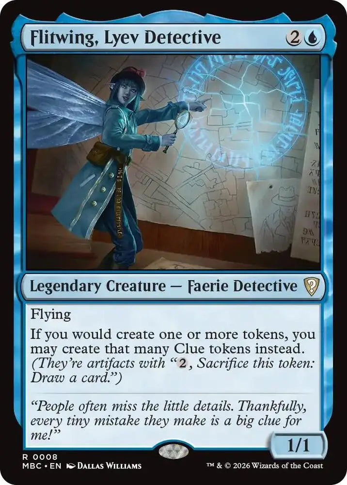 Flitwing, Lyev Detective (8) [Mystery Booster Commander Edition]