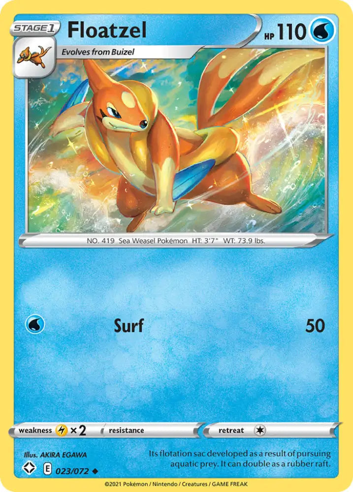 Floatzel (023/072) [Sword & Shield: Shining Fates] - Pokemon Single