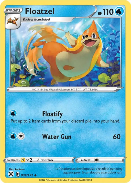 Floatzel (039/172) [Sword & Shield: Brilliant Stars] - Pokemon Single