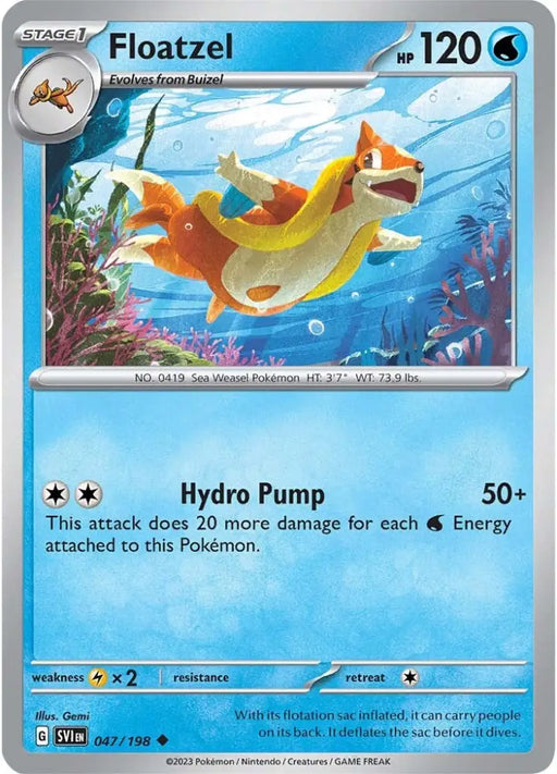 Floatzel (047/198) [Scarlet & Violet: Base Set] - Pokemon Single