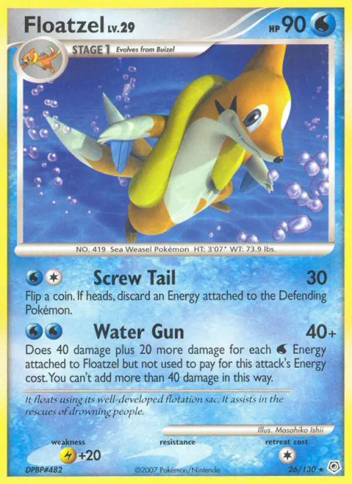 Floatzel (26/130) [Diamond & Pearl: Base Set] - Pokemon Single