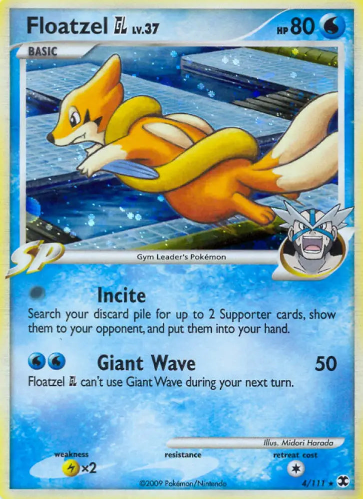 Floatzel GL (4/111) [Platinum: Rising Rivals] - Pokemon Single