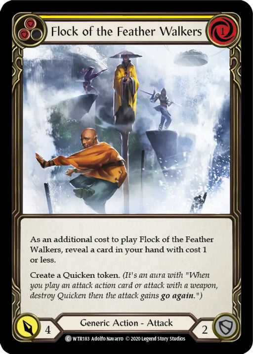 Flock of the Feather Walkers (Yellow) [Welcome to Rathe Unlimited] Unlimited Rainbow Foil - Flesh And Blood Single