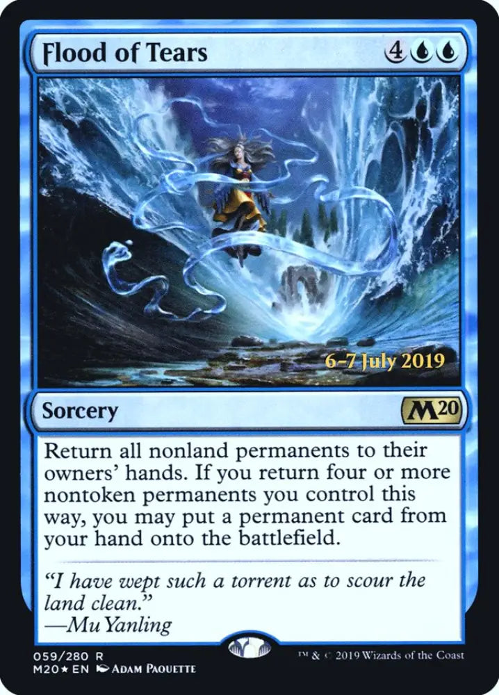 Flood of Tears [Core Set 2020 Prerelease Promos] - MTG Single