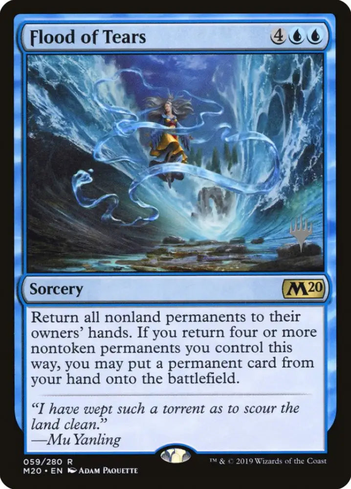Flood of Tears (Promo Pack) [Core Set 2020 Promos] - MTG Single