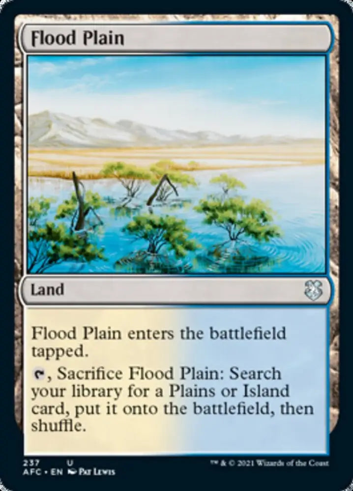 Flood Plain [Dungeons & Dragons: Adventures in the Forgotten Realms Commander] - MTG Single