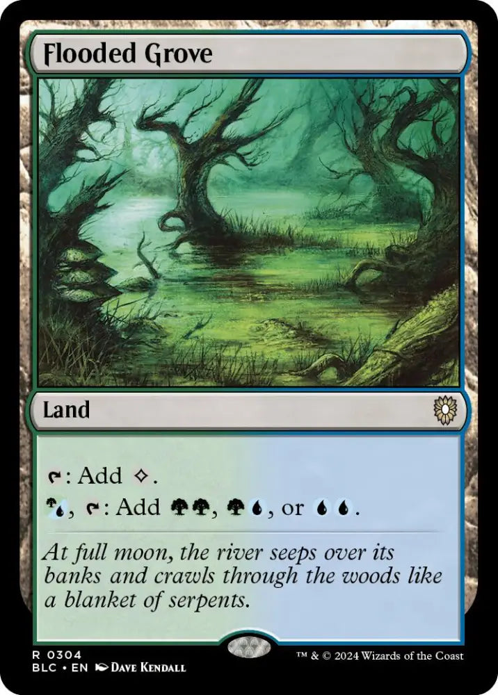 Flooded Grove [Bloomburrow Commander] - MTG Single