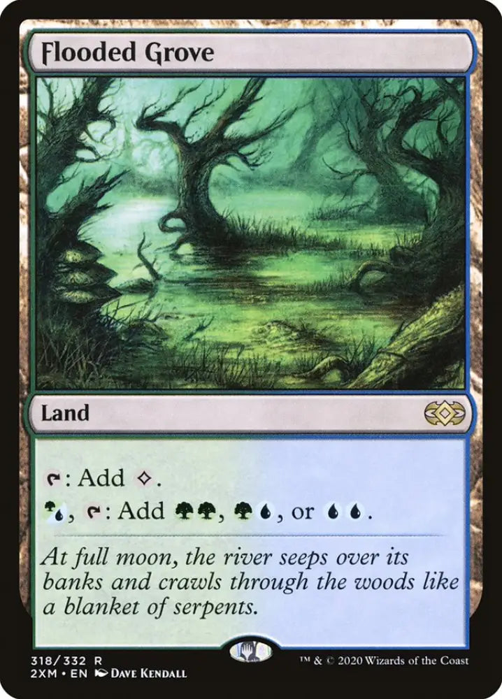 Flooded Grove [Double Masters] - MTG Single