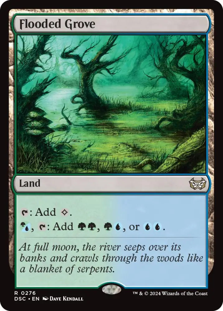 Flooded Grove [Duskmourn: House of Horror Commander] - MTG Single