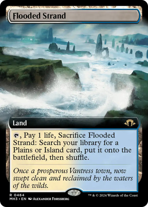 Flooded Strand (Extended Art) [Modern Horizons 3] - MTG Single