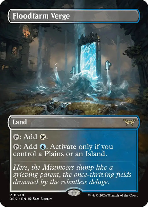 Floodfarm Verge (Borderless) [Duskmourn: House of Horror] - MTG Single