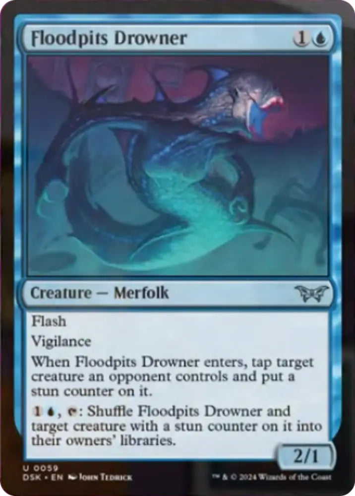 Floodpits Drowner [Duskmourn: House of Horror] - MTG Single