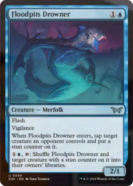 Floodpits Drowner [Duskmourn: House of Horror] - MTG Single