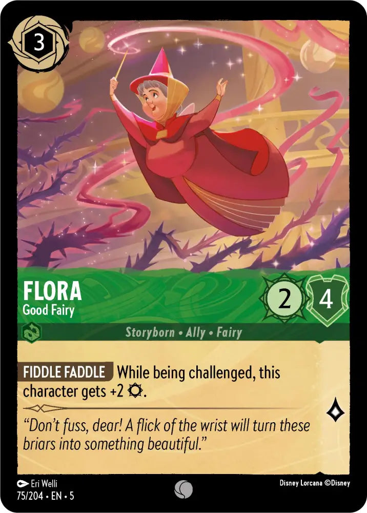 Flora - Good Fairy (75/204) [Shimmering Skies] - Lorcana Single