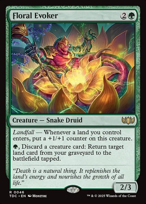Floral Evoker (46) [Tarkir: Dragonstorm Commander]