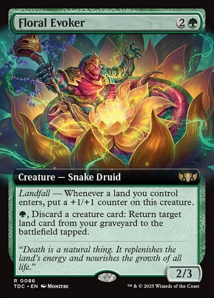 Floral Evoker (86) [Tarkir: Dragonstorm Commander]
