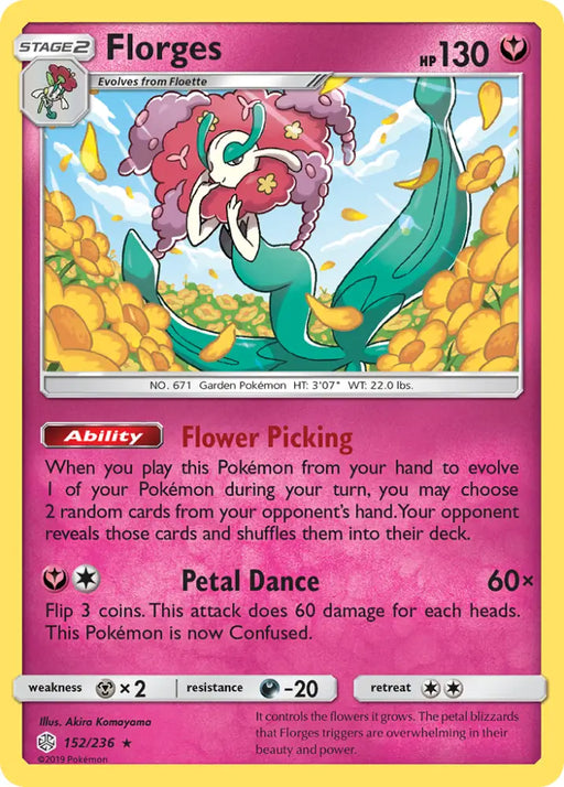 Florges (152/236) [Sun & Moon: Cosmic Eclipse] - Pokemon Single
