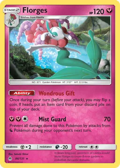 Florges (86/131) [Sun & Moon: Forbidden Light] - Pokemon Single