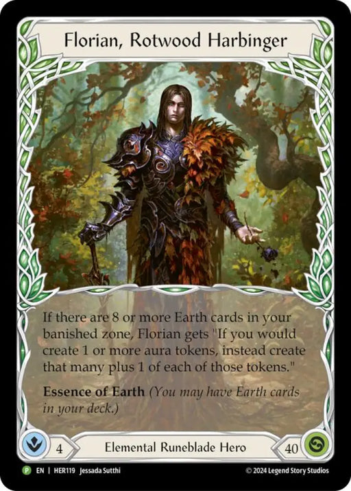 Florian Rotwood Harbinger [HER119] (Promo) Rainbow Foil - Flesh And Blood Single