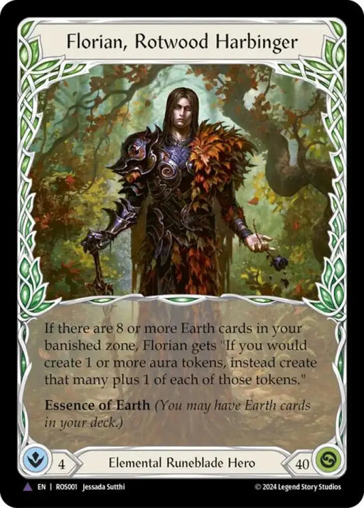 Florian Rotwood Harbinger (Marvel) [Rosetta] Cold Foil - Flesh And Blood Single