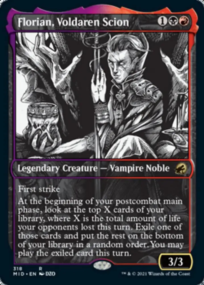 Florian Voldaren Scion (Showcase Eternal Night) [Innistrad: Midnight Hunt] - MTG Single