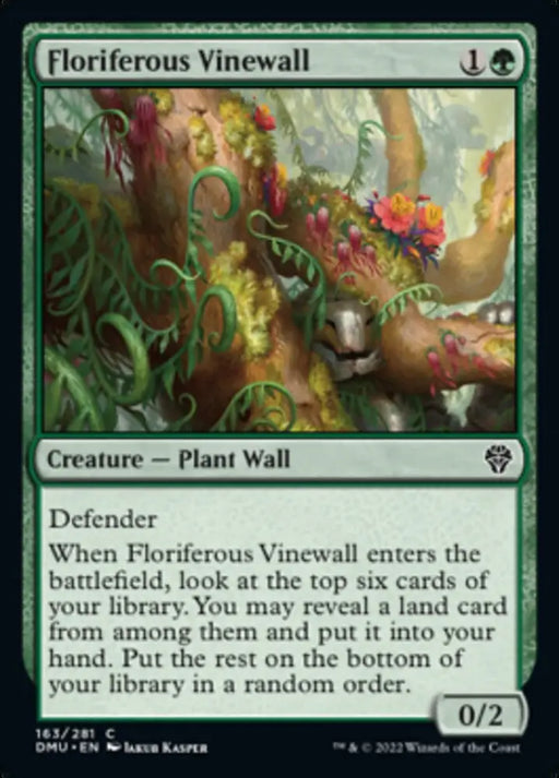 Floriferous Vinewall [Dominaria United] - MTG Single