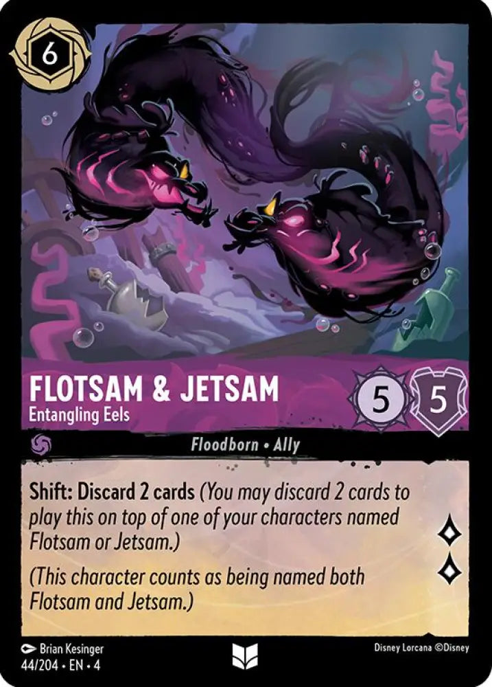Flotsam & Jetsam - Entangling Eels (44/204) [Ursula’s Return] - Lorcana Single