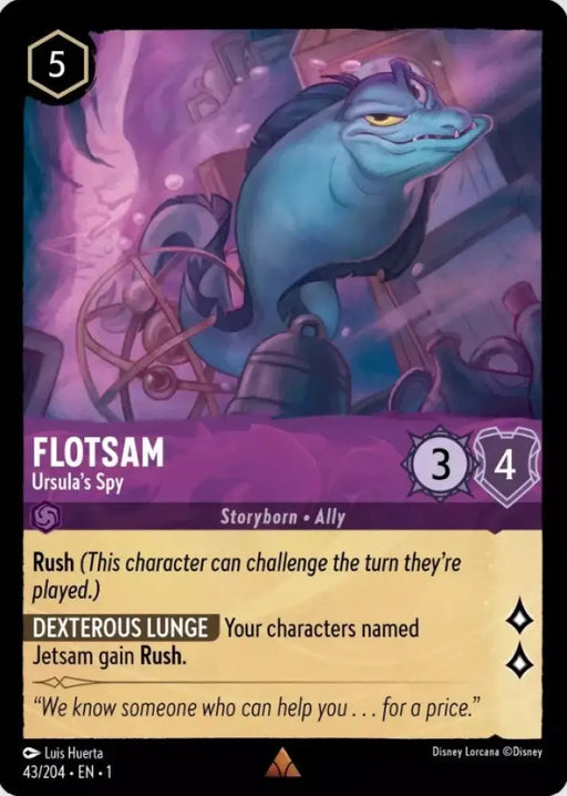Flotsam - Ursula’s Spy (43/204) [The First Chapter] - Lorcana Single