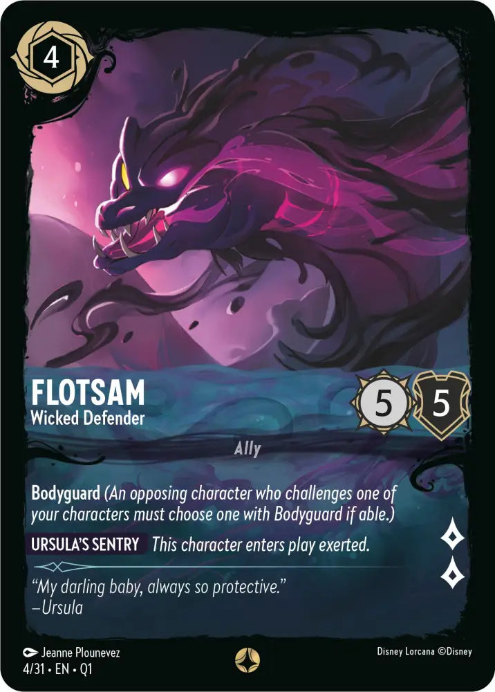 Flotsam - Wicked Defender (4/31) [Illumineer’s Quest: Deep Trouble] - Lorcana Single
