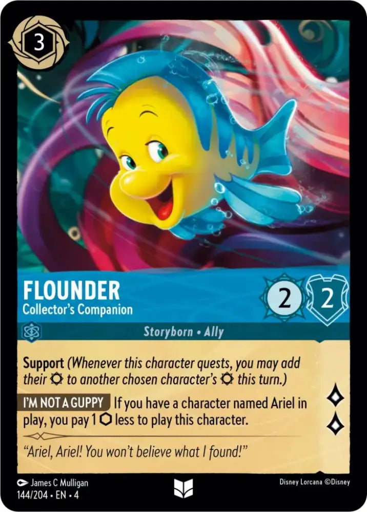 Flounder - Collector’s Companion (144/204) [Ursula’s Return] - Lorcana Single