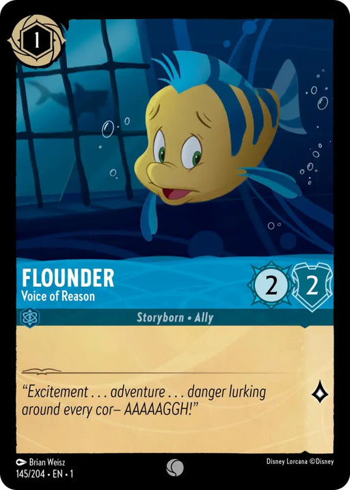 Flounder - Voice of Reason (145/204) [The First Chapter] - Lorcana Single