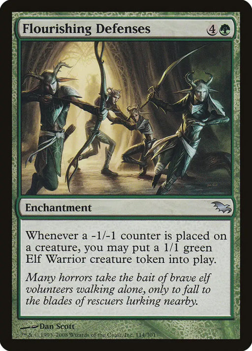 Flourishing Defenses [Shadowmoor] - MTG Single