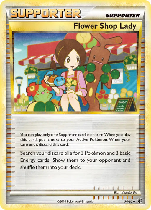 Flower Shop Lady (74/90) [HeartGold & SoulSilver: Undaunted] - Pokemon Single