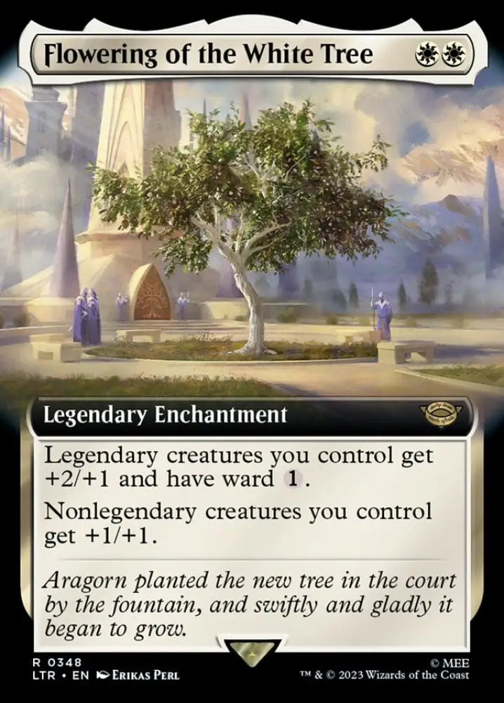 Flowering of the White Tree (Extended Art) [The Lord of the Rings: Tales of Middle-Earth] - MTG Single