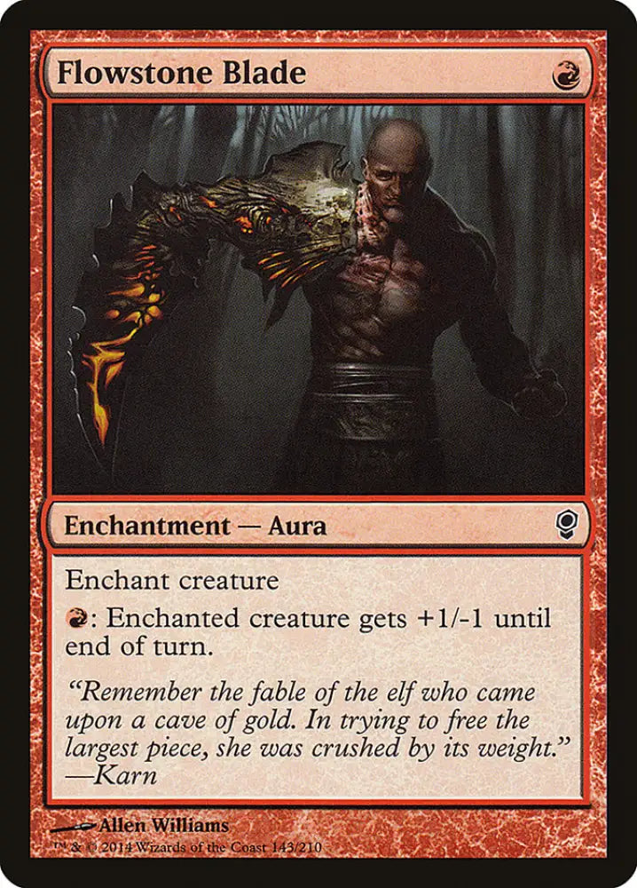 Flowstone Blade [Conspiracy] - MTG Single