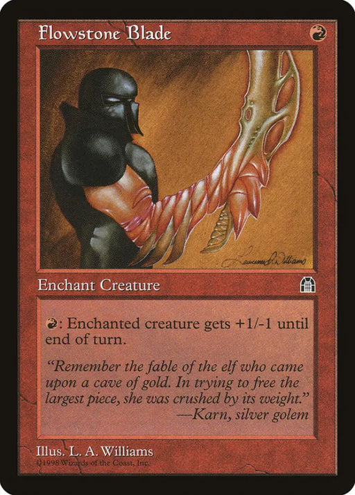 Flowstone Blade [Stronghold] - MTG Single